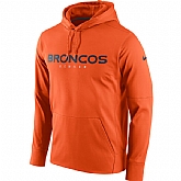 Men's Denver Broncos Nike Circuit Wordmark Essential Performance Pullover Hoodie Orange,baseball caps,new era cap wholesale,wholesale hats